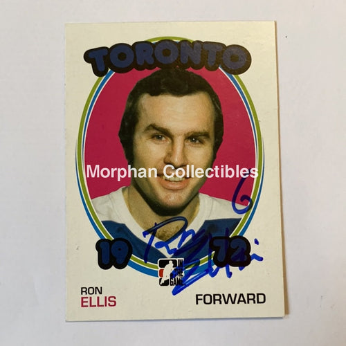 Ron Ellis - Autographed Card Itg 1972