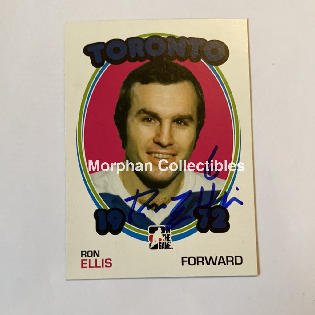 Ron Ellis - Autographed Card Itg 1972