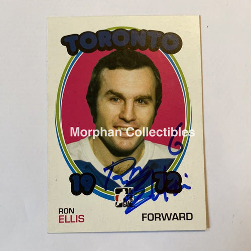 Ron Ellis - Autographed Card Itg 1972