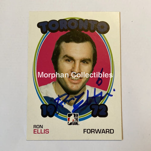 Ron Ellis - Autographed Card Itg 1972