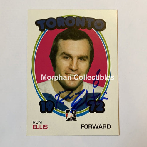 Ron Ellis - Autographed Card Itg 1972