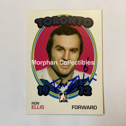 Ron Ellis - Autographed Card Itg 1972