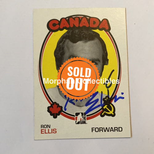 Ron Ellis - Autographed Card Itg 1972 Canada