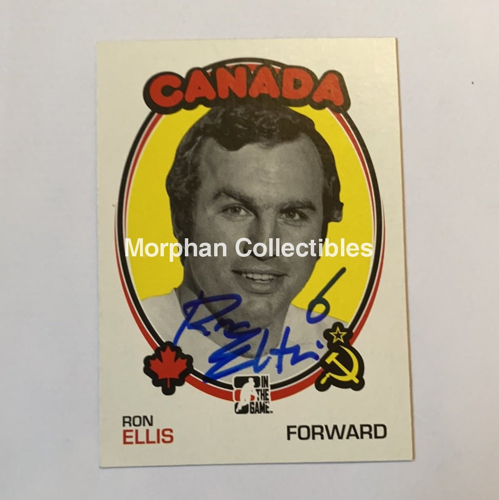 Ron Ellis - Autographed Card Itg 1972 Canada