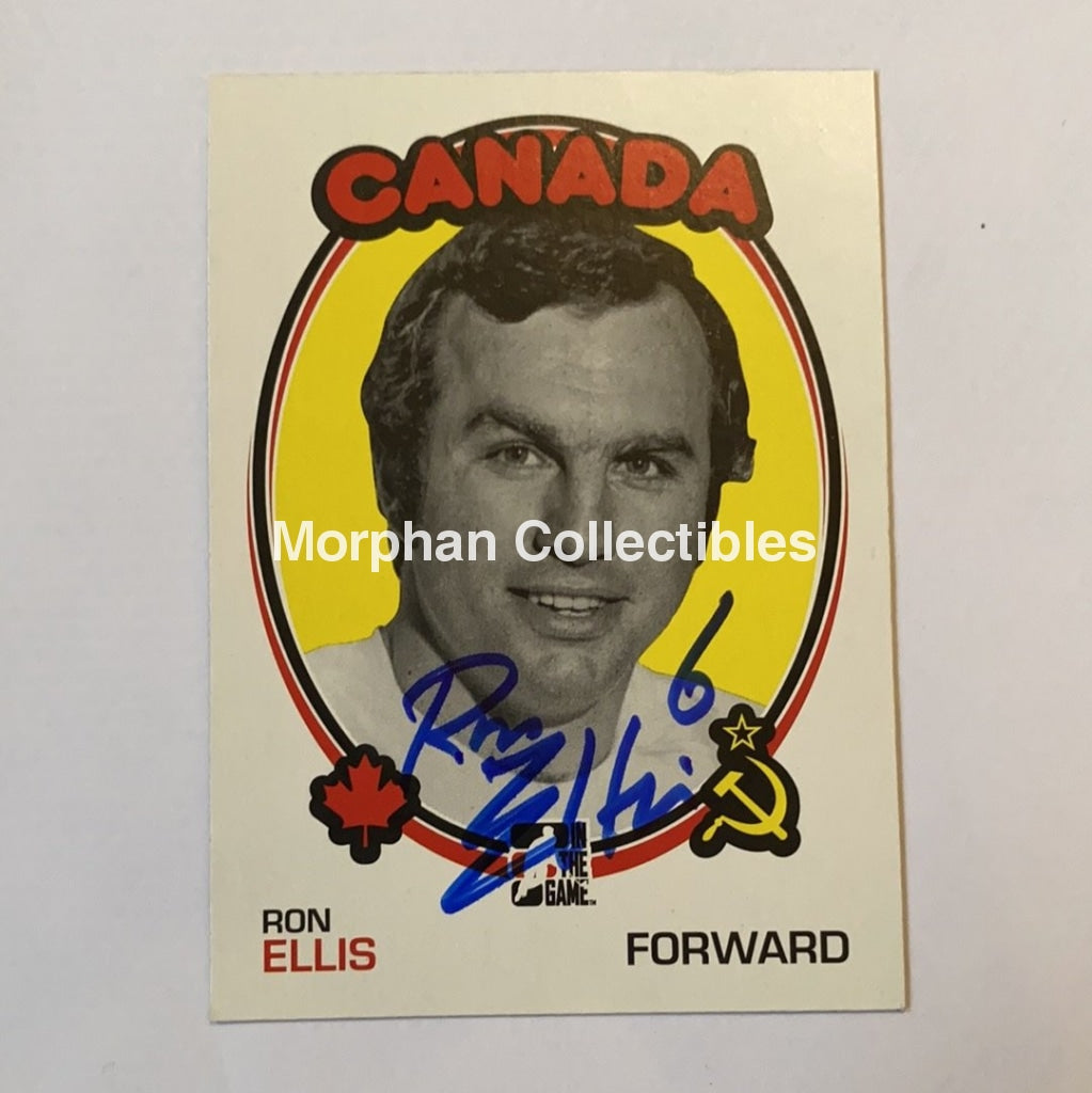 Ron Ellis - Autographed Card Itg 1972 Canada