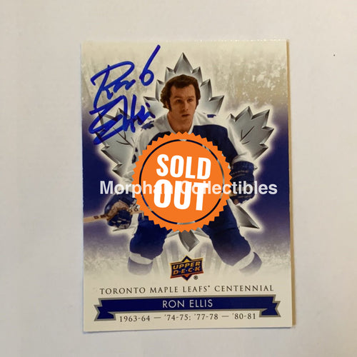Ron Ellis - Autographed Card Leaf Centennial