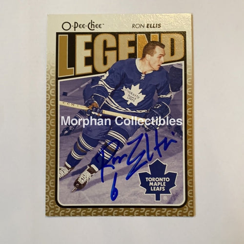 Ron Ellis - Autographed Card Opc Legend