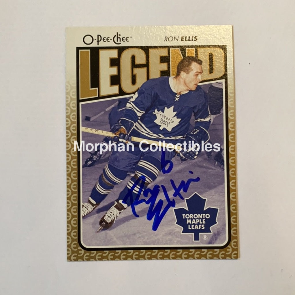 Ron Ellis - Autographed Card Opc Legend