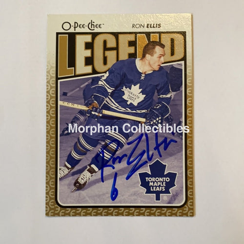 Ron Ellis - Autographed Card Opc Legend