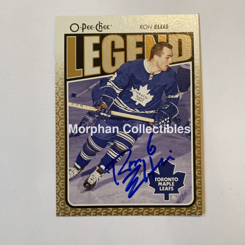 Ron Ellis - Autographed Card Opc Legend