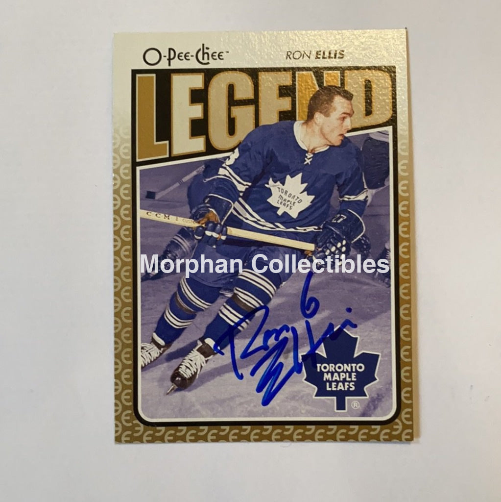 Ron Ellis - Autographed Card Opc Legend