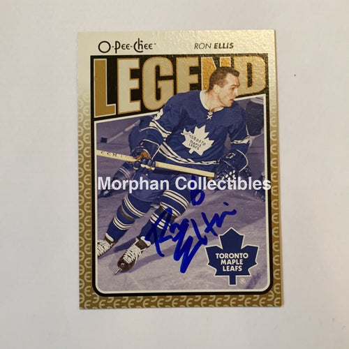 Ron Ellis - Autographed Card Opc Legend