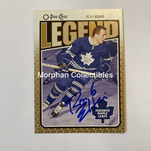 Ron Ellis - Autographed Card Opc Legend