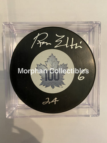 Ron Ellis - Autographed Puck Toronto Maple Leafs