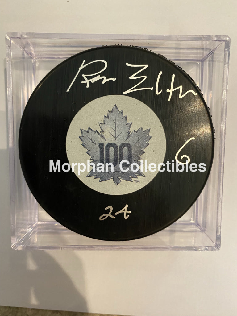 Ron Ellis - Autographed Puck Toronto Maple Leafs