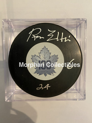 Ron Ellis - Autographed Puck Toronto Maple Leafs