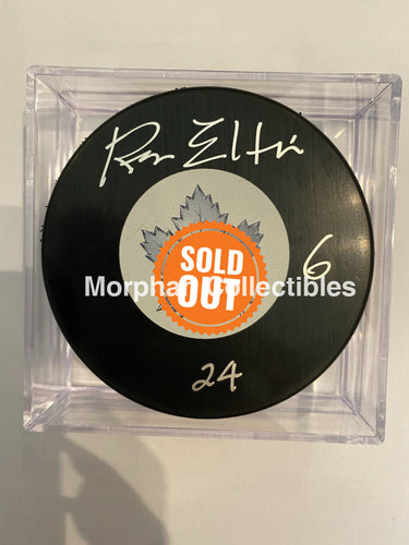 Ron Ellis - Autographed Puck Toronto Maple Leafs