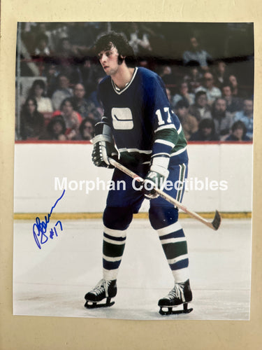 Ron Sedlbauer - Autographed 8x10 Photo - Vancouver Canucks Photo