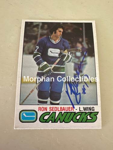 Ron Sedlbauer - Autographed Card - 1977-78 OPC Card
