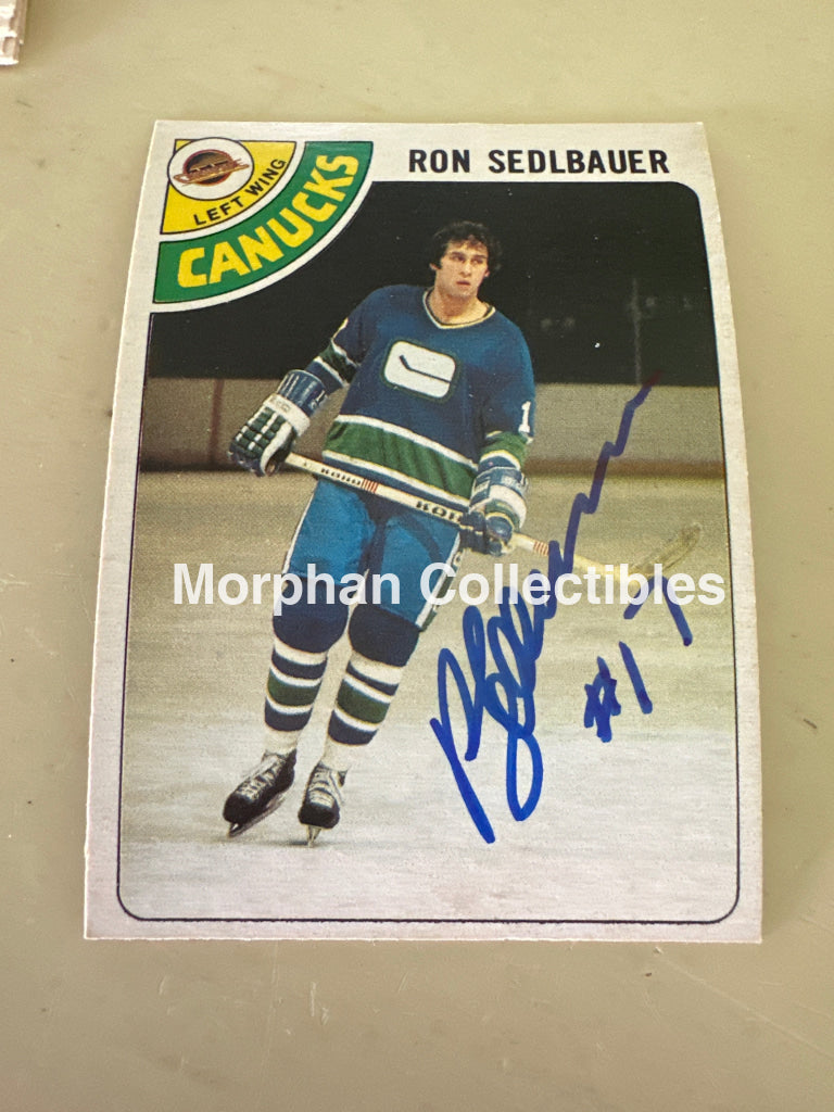 Ron Sedlbauer - Autographed Card - 1978-79 OPC Card