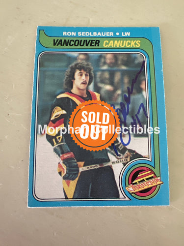 Ron Sedlbauer - Autographed Card - 1979-80 OPC Card