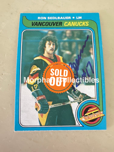Ron Sedlbauer - Autographed Card - 1979-80 OPC Card