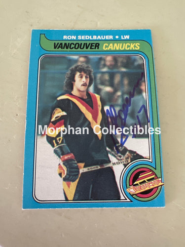 Ron Sedlbauer - Autographed Card - 1979-80 OPC Card