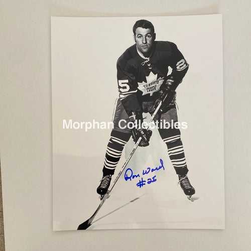 Ron Ward - Autographed 8X10 Photo Toronto Maple Leafs