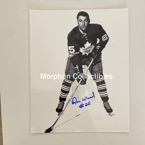 Ron Ward - Autographed 8X10 Photo Toronto Maple Leafs
