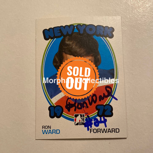 Ron Ward - Autographed Card In The Game 1972