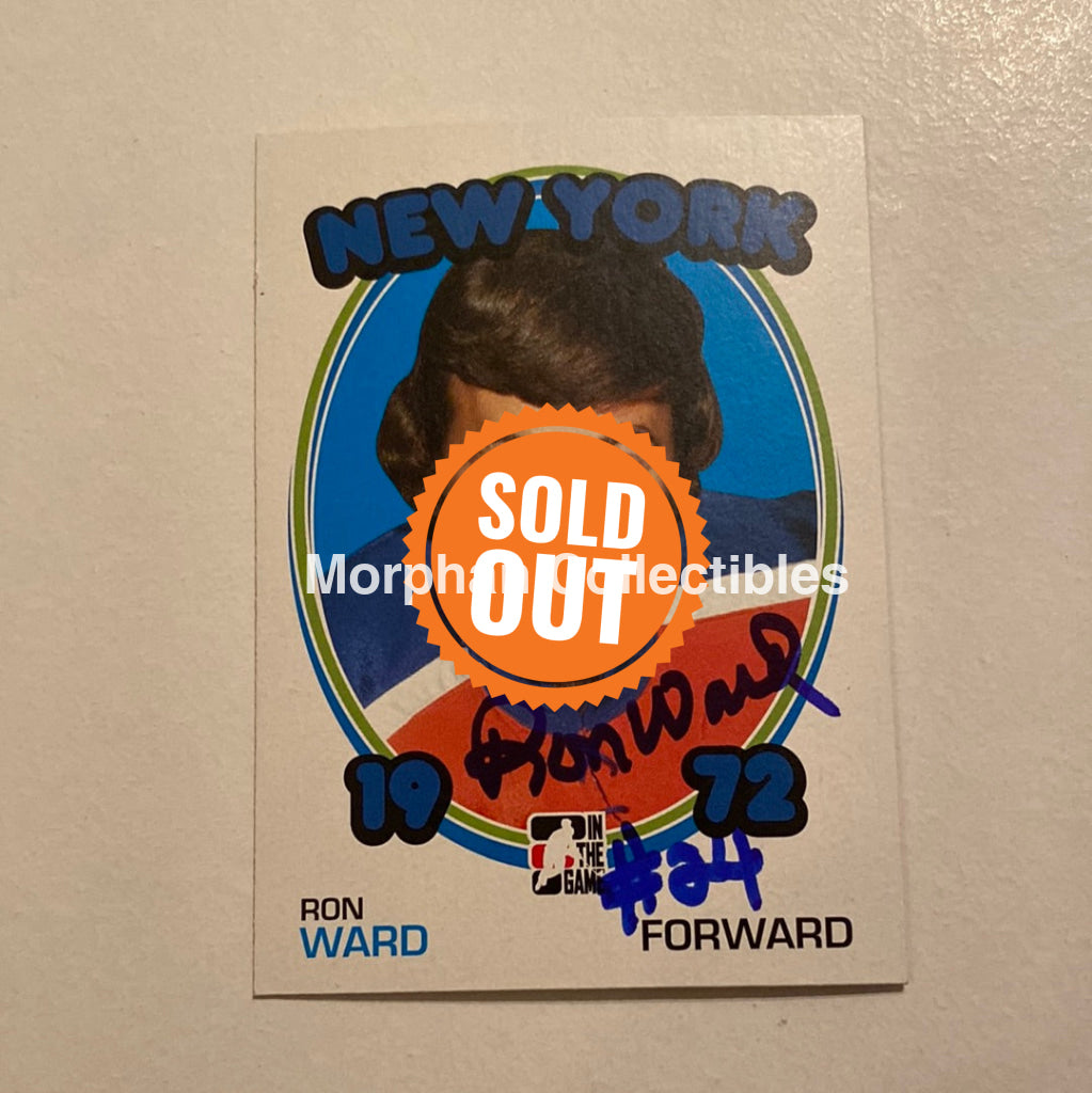 Ron Ward - Autographed Card In The Game 1972