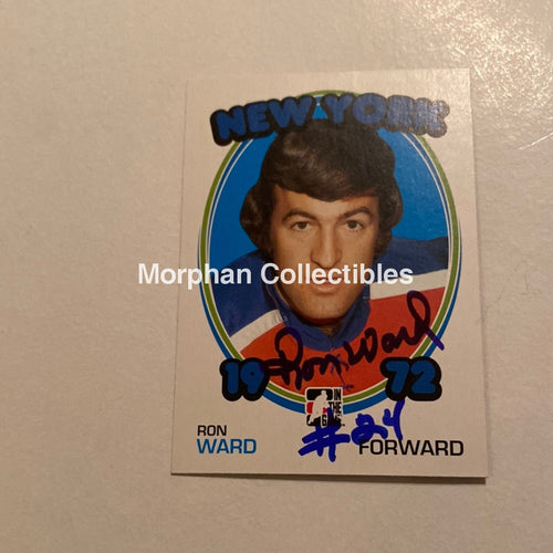 Ron Ward - Autographed Card In The Game 1972