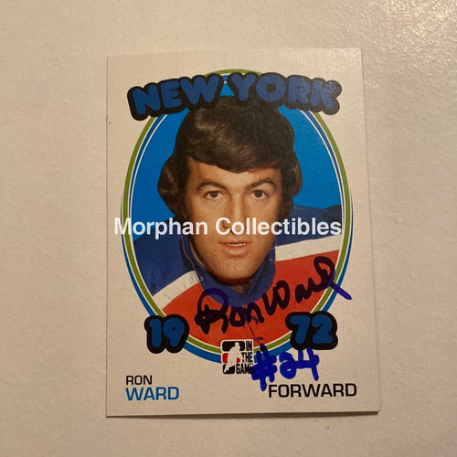 Ron Ward - Autographed Card In The Game 1972