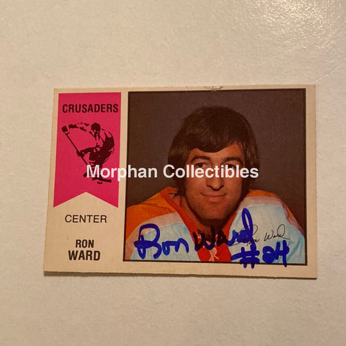 Ron Ward - Autographed Card Opc 1974-75 Wha