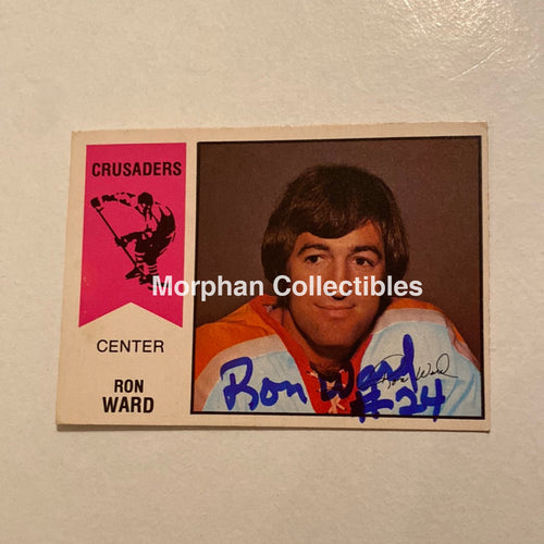 Ron Ward - Autographed Card Opc 1974-75 Wha