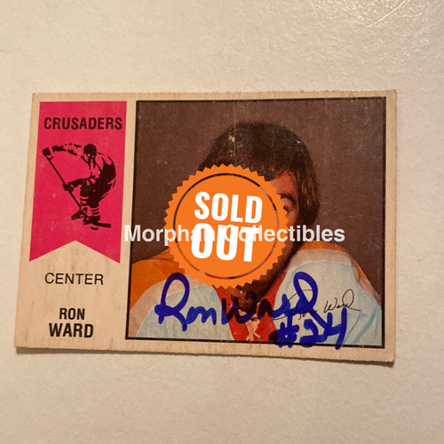 Ron Ward - Autographed Card Opc 1974-75 Wha