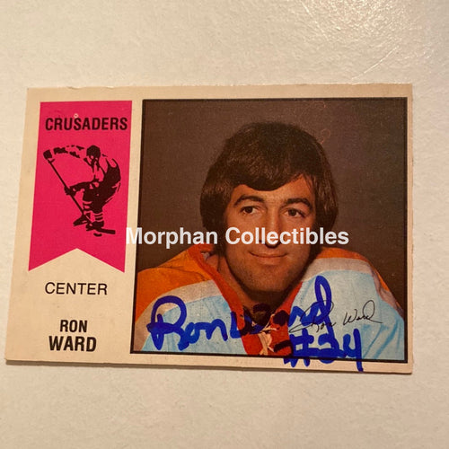 Ron Ward - Autographed Card Opc 1974-75 Wha