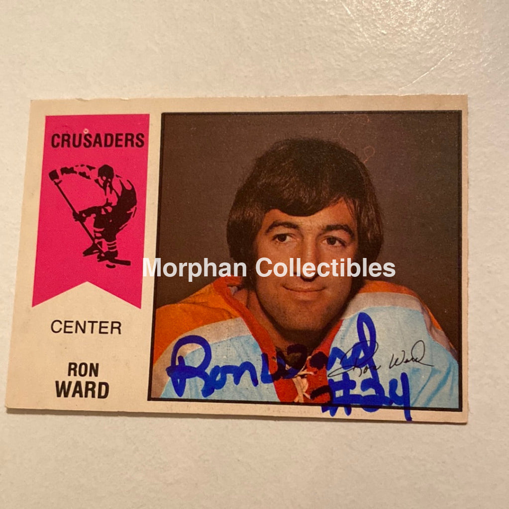 Ron Ward - Autographed Card Opc 1974-75 Wha