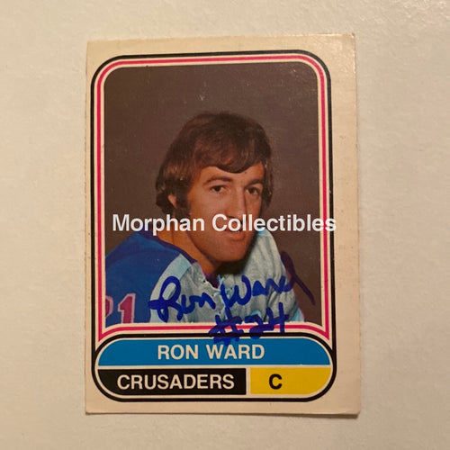 Ron Ward - Autographed Card Opc 1975-76 Wha