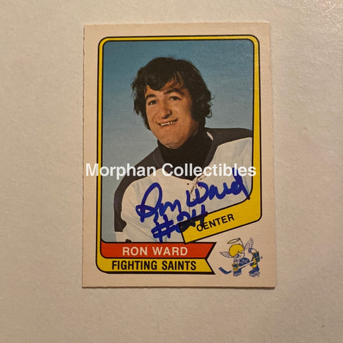 Ron Ward - Autographed Card Opc 1976-77 Wha