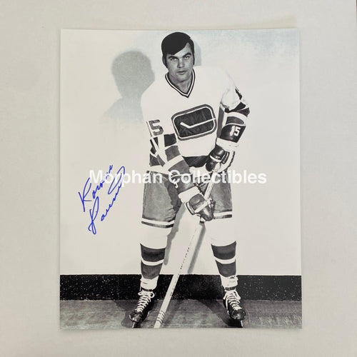 Rosaire Paiement - Autographed 8X10 Photo Vancouver Canucks