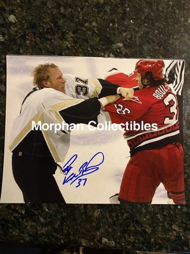 Ryan Vandenbussche - Autographed 8X10 Photo Pittsburg Vs Boulerice