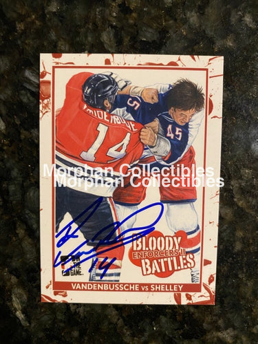 Ryan Vandenbussche Signed Cards Bloody Battles Card