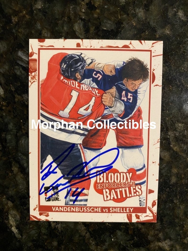 Ryan Vandenbussche Signed Cards Bloody Battles Card