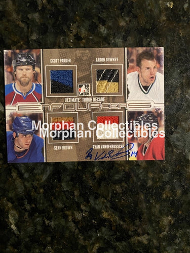 Ryan Vandenbussche - Autographed Card Enforcers 4 Jersey Patch