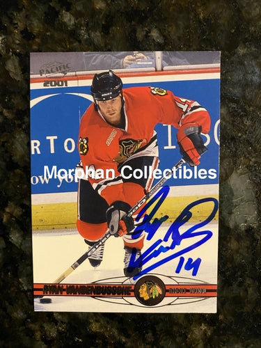 Ryan Vandenbussche - Autographed Card Pacific 2000-01