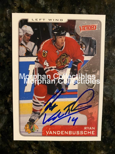 Ryan Vandenbussche - Autographed Card Victory 2001-02 #1