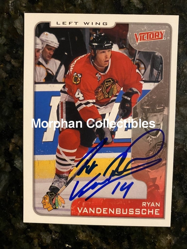 Ryan Vandenbussche - Autographed Card Victory 2001-02 #2