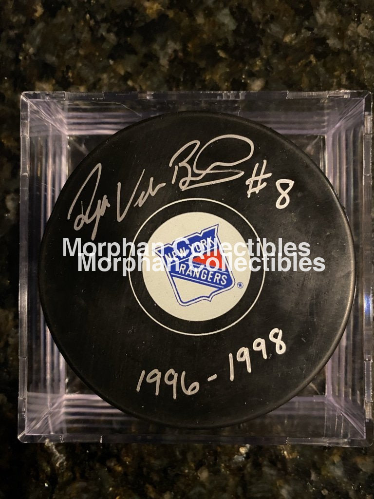 Ryan Vandenbussche - Autographed Puck New York Rangers #1
