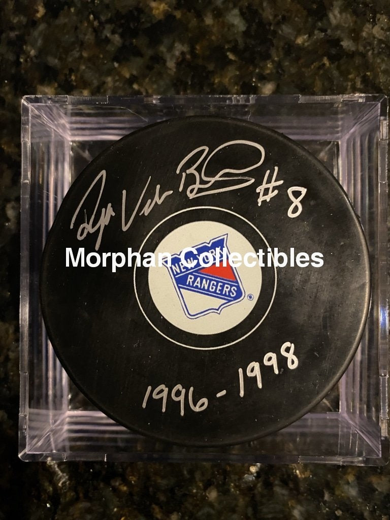 Ryan Vandenbussche - Autographed Puck New York Rangers #1